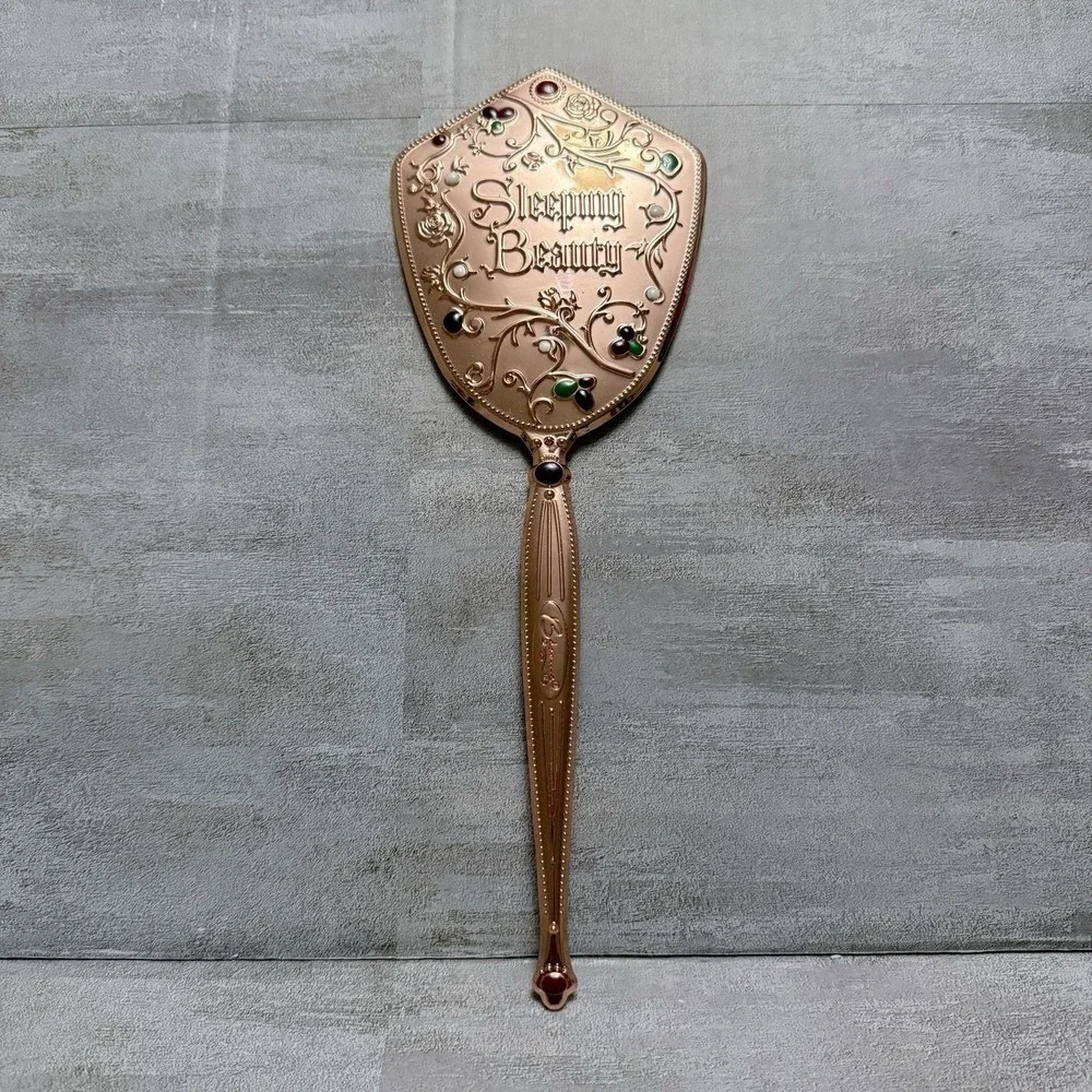 NWOB Besame Cosmetics Sleeping Beauty Collection Rose Gold Royal Vanity Mirror